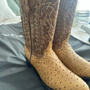 Men's Ostrich Leather Western Boots